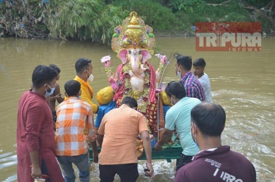 Ganesh Puja ends with Bisharjan ritual in Tripura 